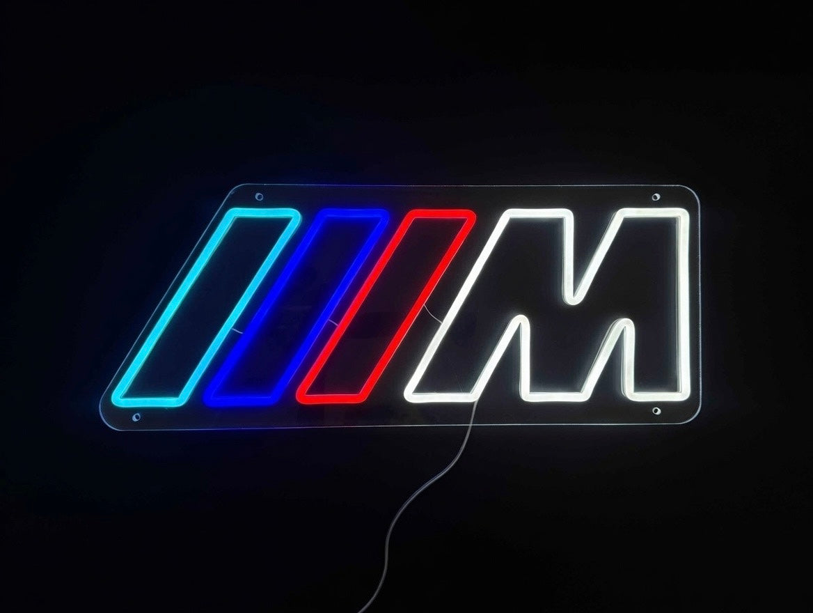 M Striped Style LED Neon Sign