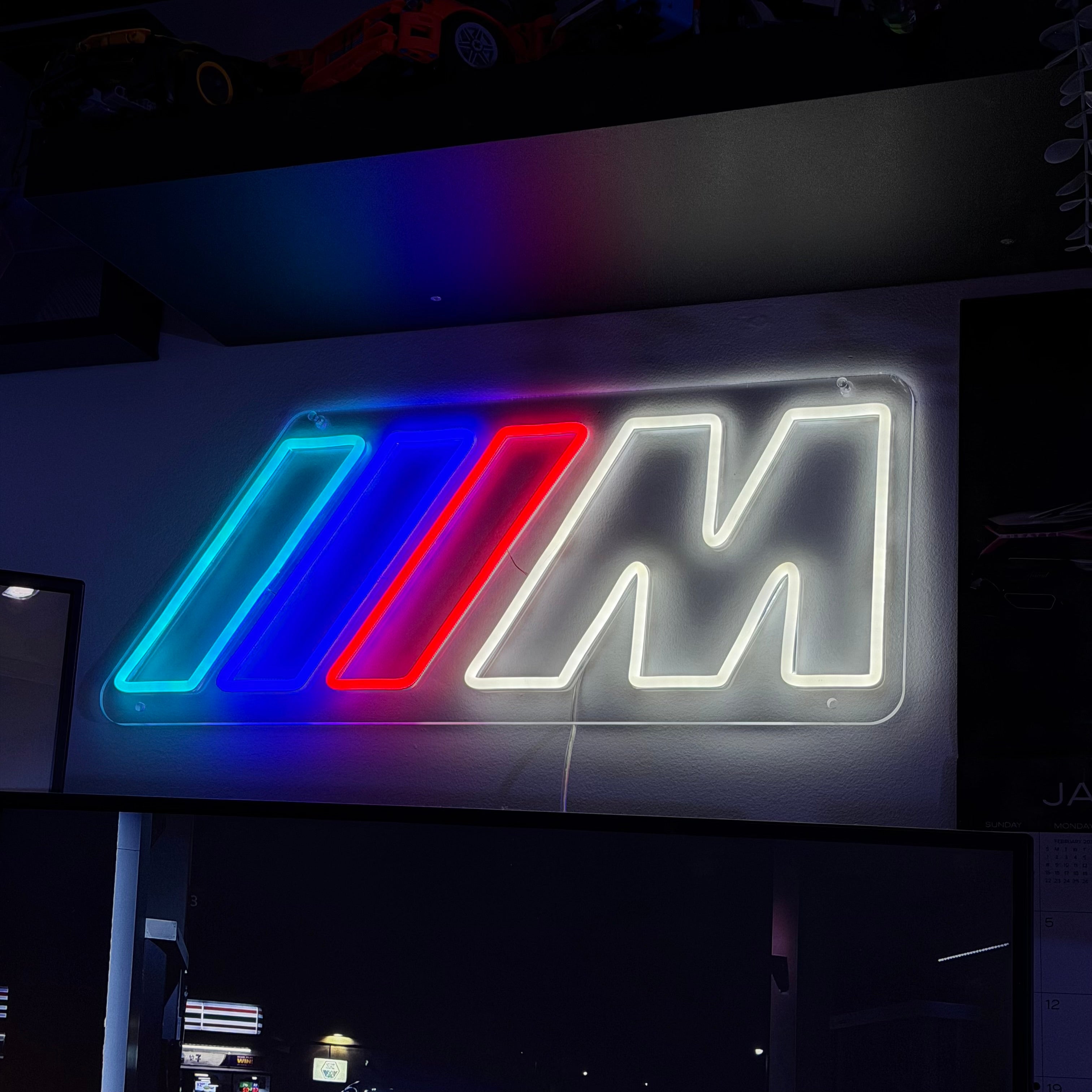 M Striped Style LED Neon Sign