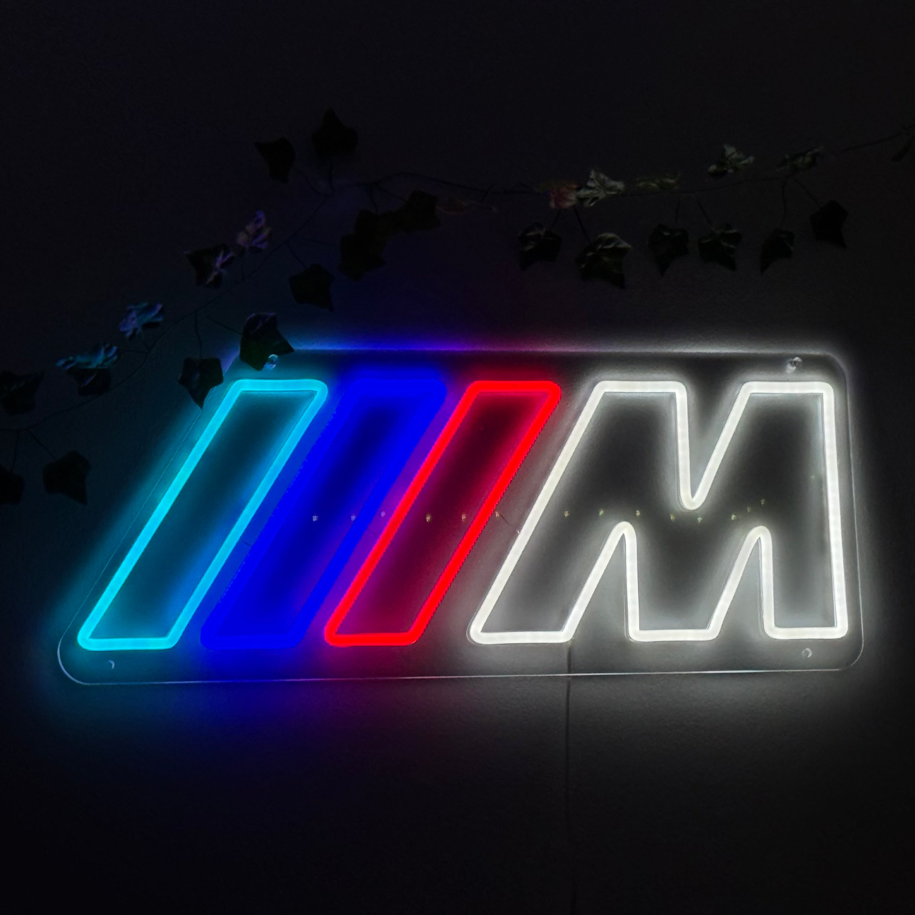 M Striped Style LED Neon Sign