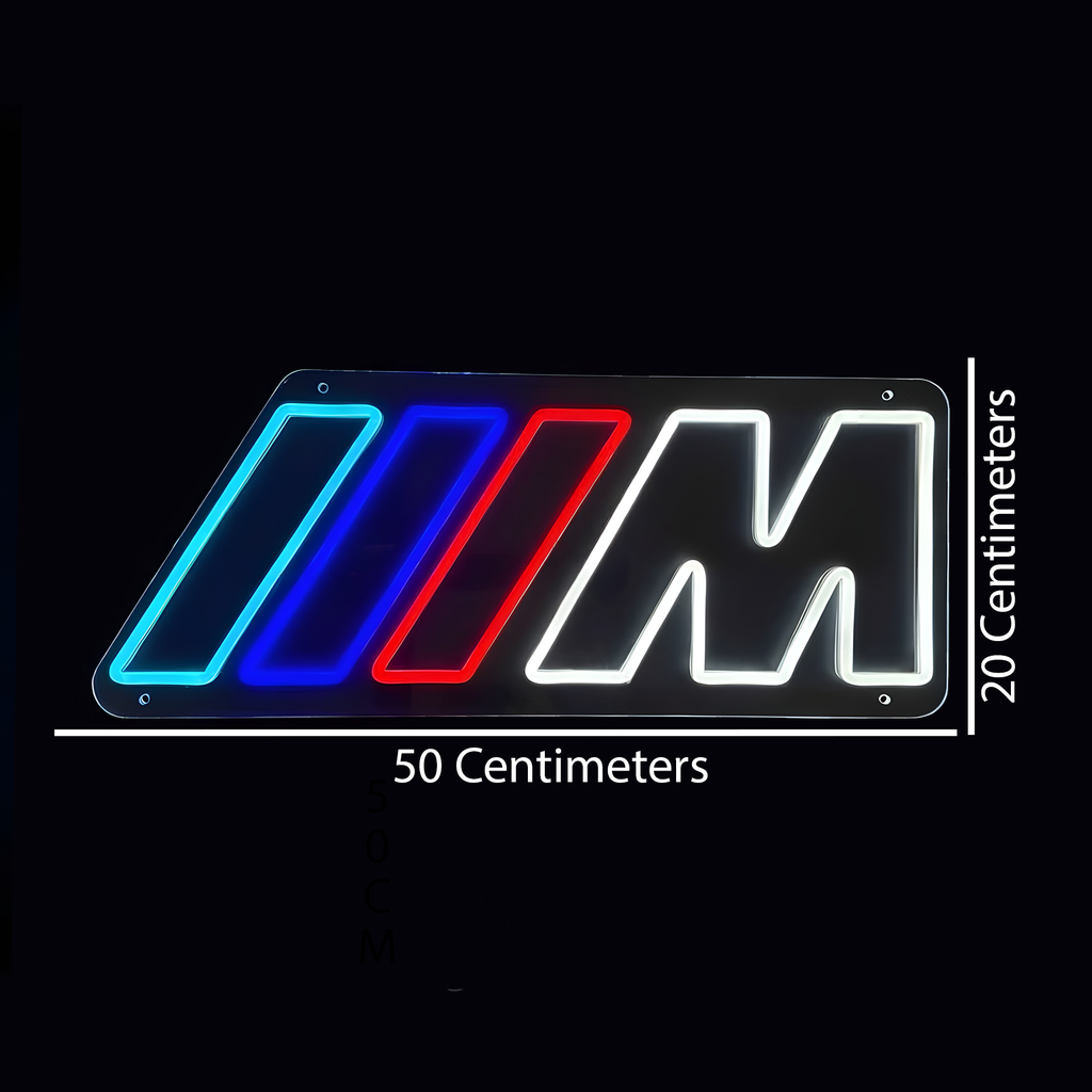 M Striped Style LED Neon Sign