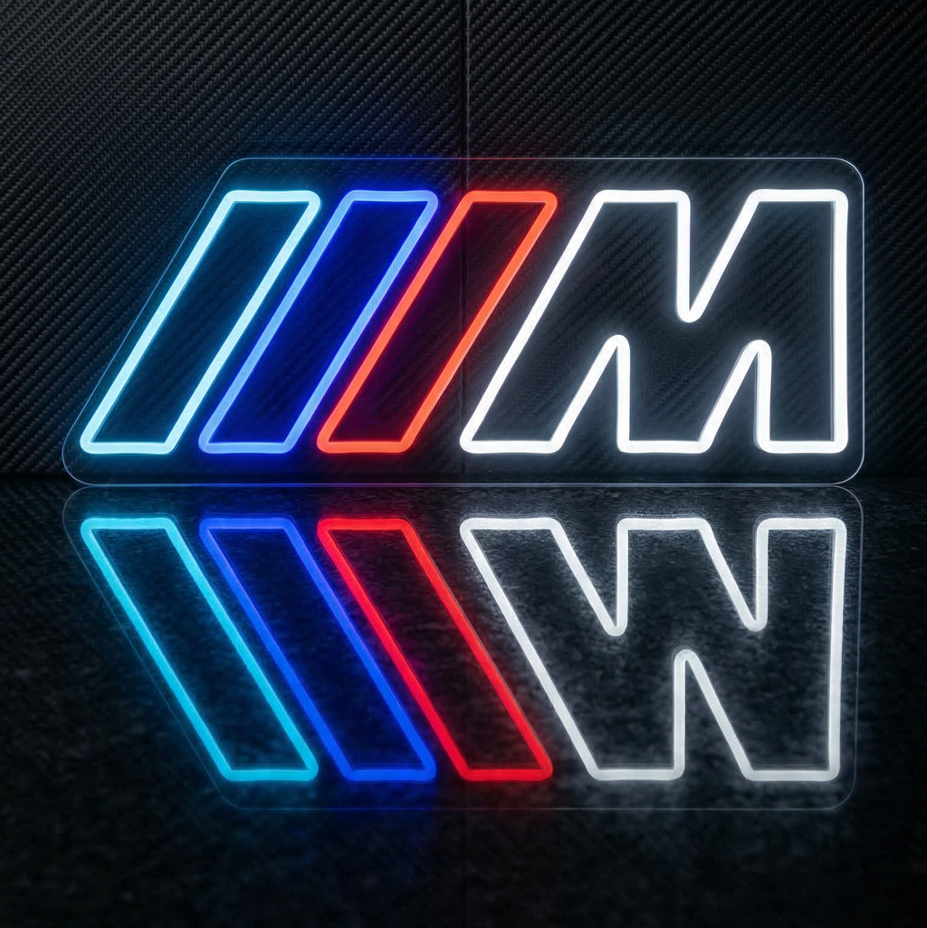 M Striped Style LED Neon Sign