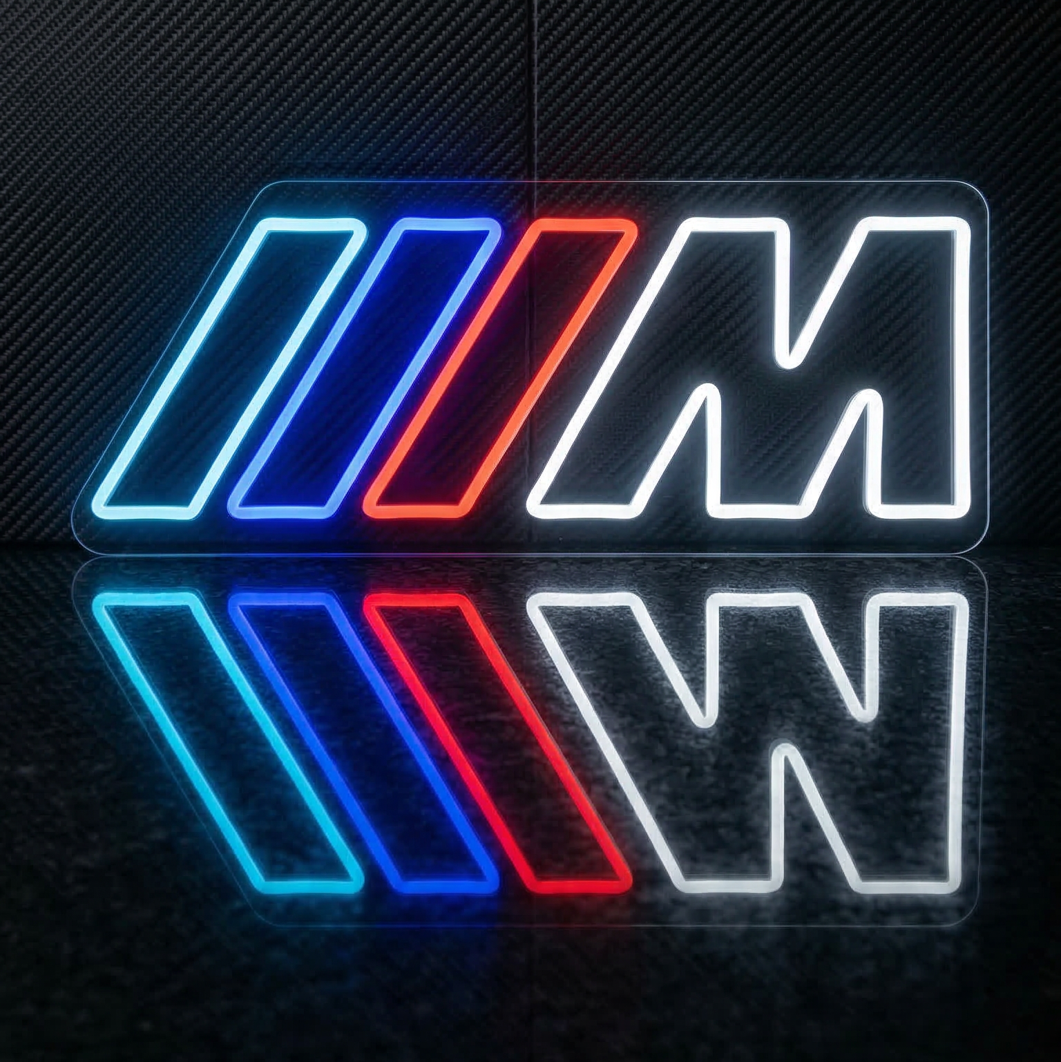 M Striped Style LED Neon Sign